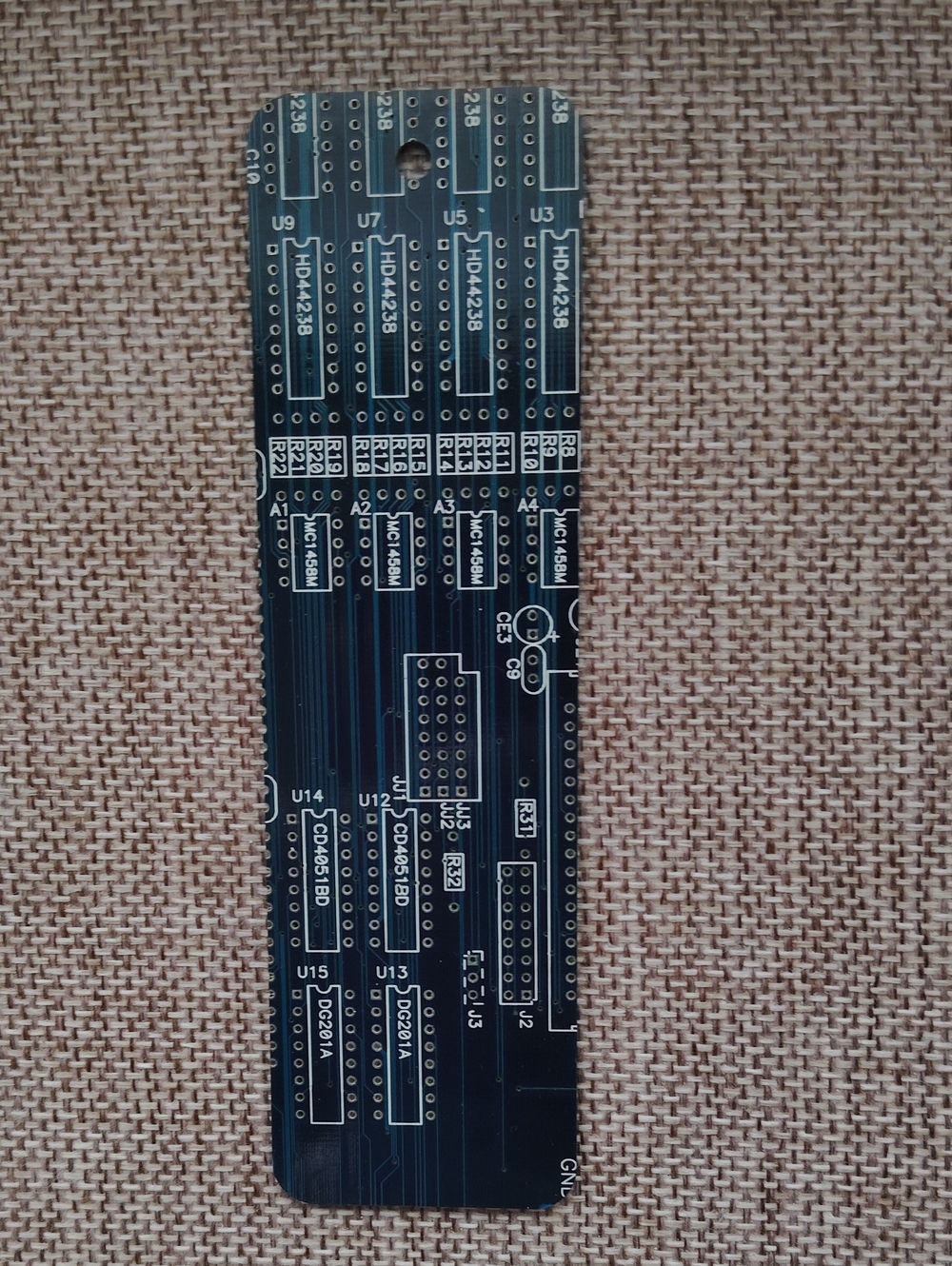 Bookmark Made From A Piece Of Computer Motherboard. A Vintage Piece.